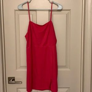 Fun, fitted hot pink party dress NBD x Naven